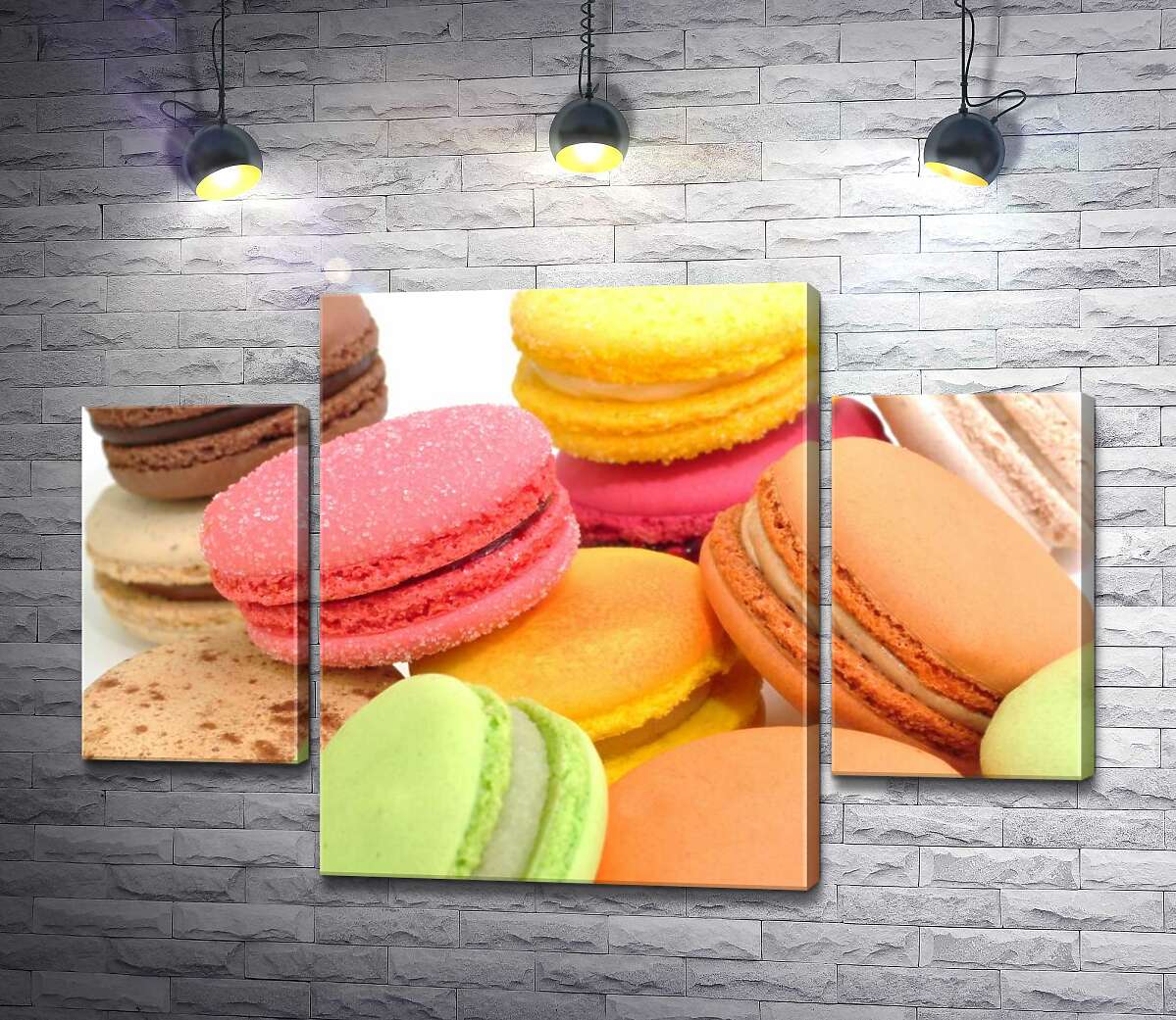 

Модульная картина ArtPoster Сахарная посыпка на нежных макаронах 100x68 см Модуль №7