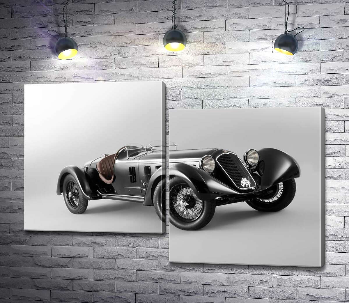 

Модульная картина ArtPoster Ретро-автомобиль Alfa Romeo 6C 100x68 см Модуль №5