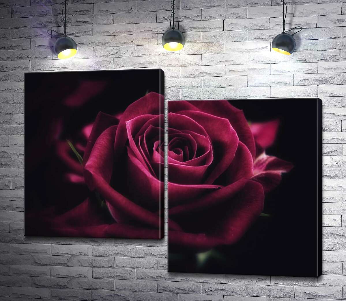 

Модульная картина ArtPoster Роскошный цветок розы оттенка румба 130x99 см Модуль №5