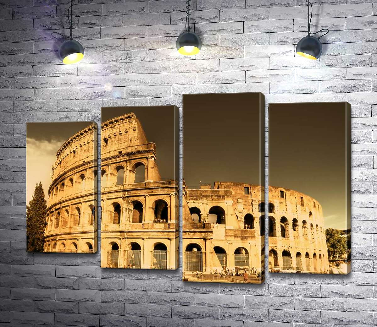 

Модульная картина ArtPoster Руины эпохи в грандиозной постройке Колизея 132x89 см Модуль №21