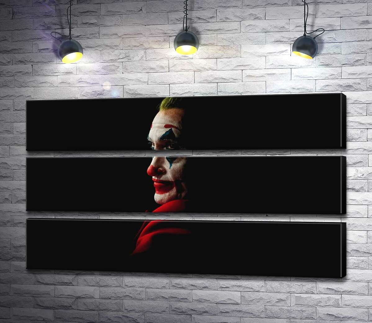 

Модульная картина ArtPoster Профиль Джокера рассеивается в тени 130x72 см Модуль №13