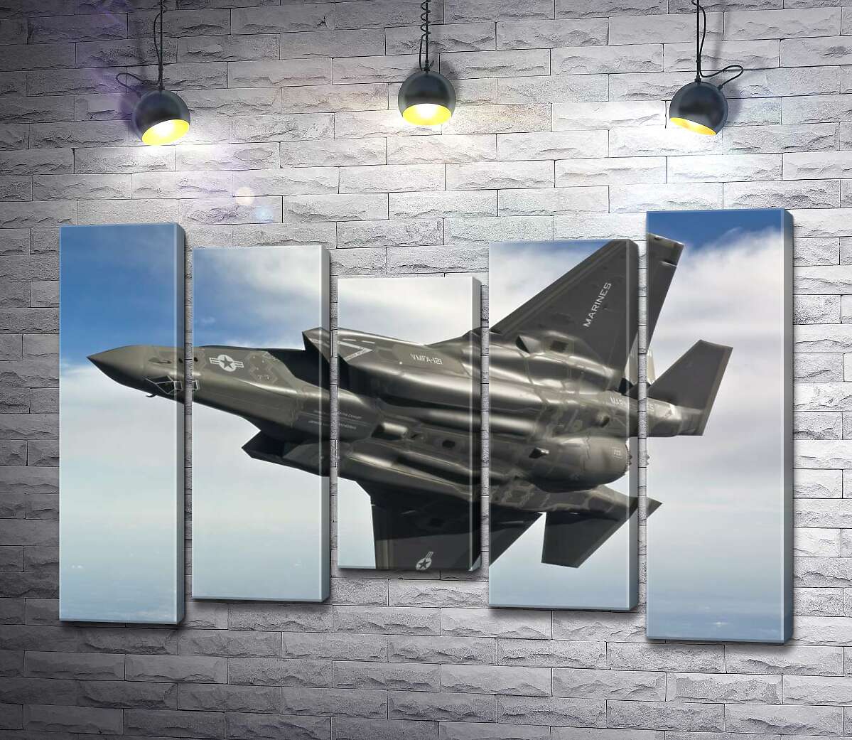 

Модульная картина ArtPoster Сверхзвуковой американский истребитель-бомбардировщик в полете 100x69 см Модуль №28
