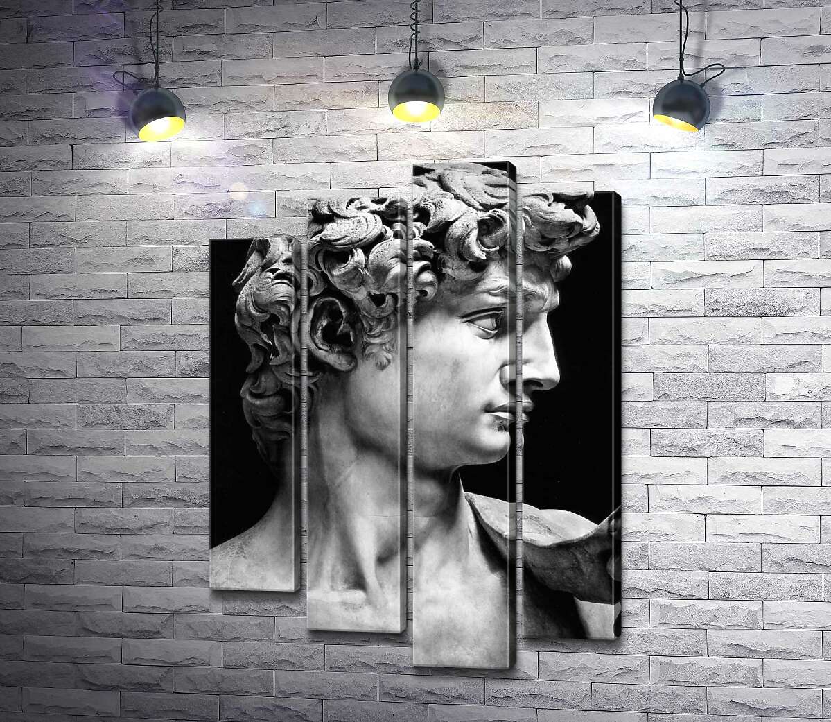 

Модульная картина ArtPoster Профиль скульптуры Давида - Микеланджело Буонарроти (Michelangelo Buonarroti) 100x144 см Модуль №21