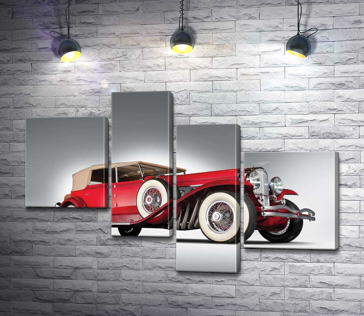 

Модульная картина ArtPoster Старинный автомобиль 1920 года американской компании Duesenberg 100x69 см Модуль №20