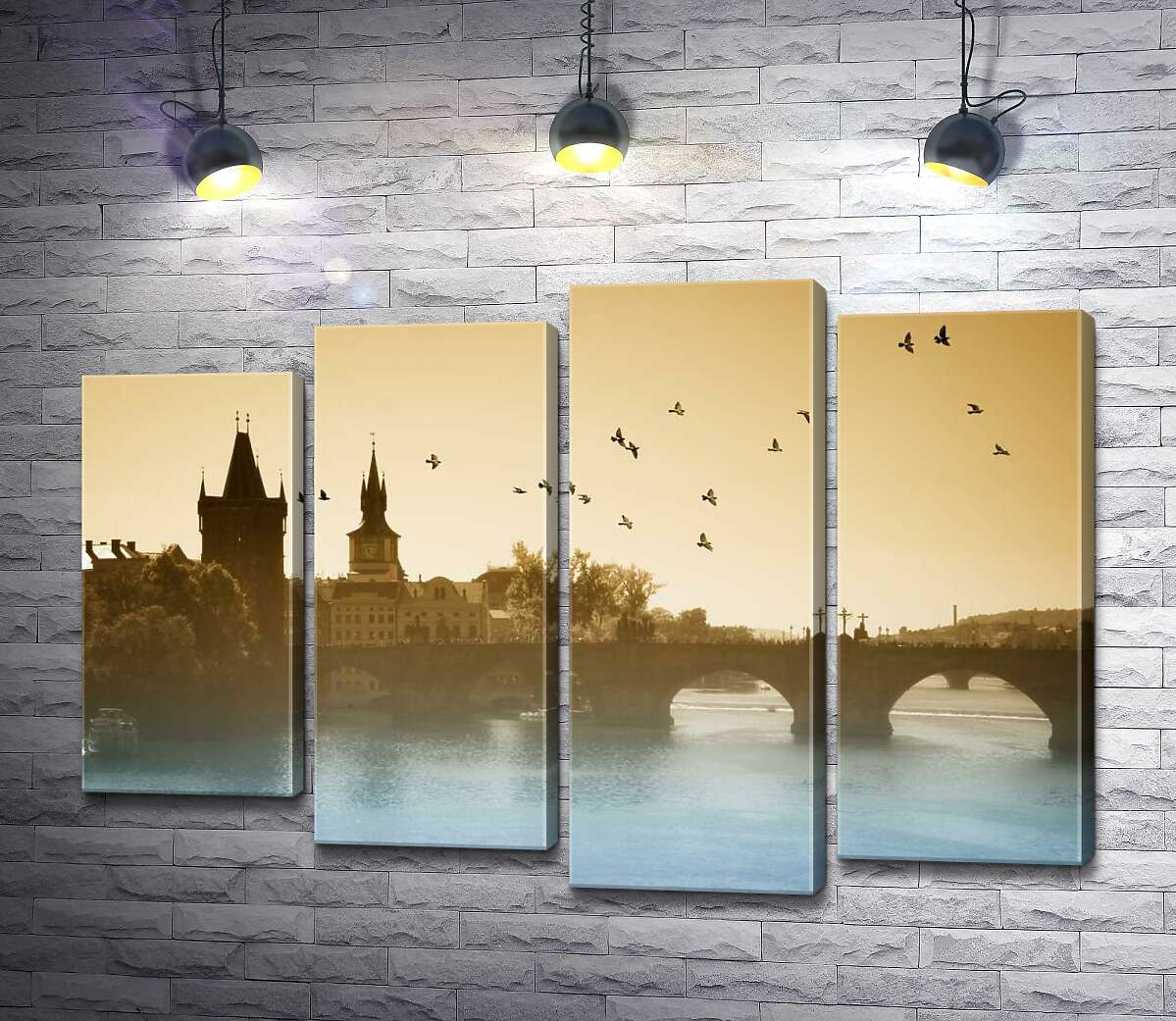

Модульная картина ArtPoster Средневековая таинственность Карлова моста (Karluv most) 132x91 см Модуль №21