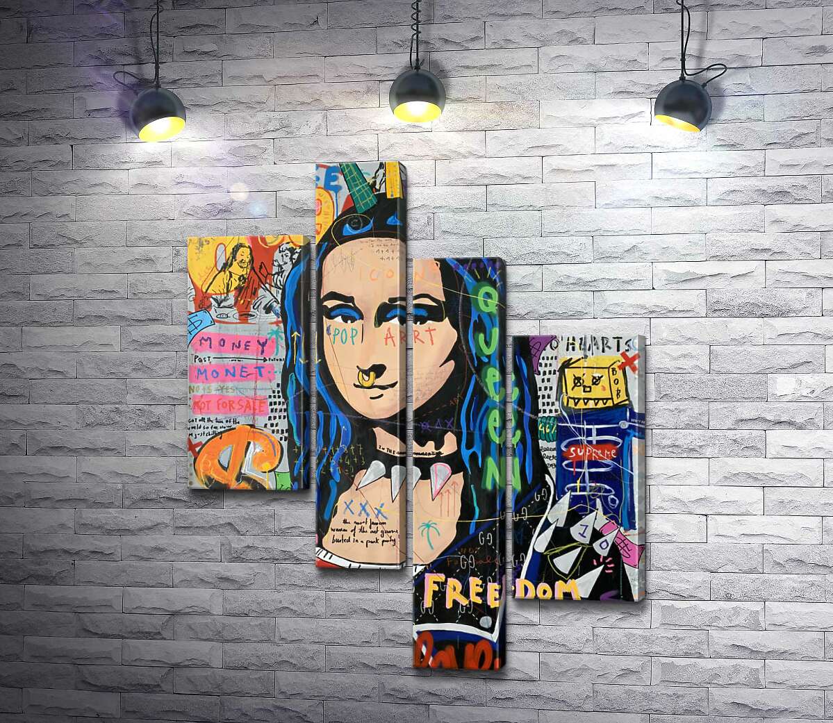 

Модульная картина ArtPoster Супреме Мона (Supreme Mona) – Джисбар 130x167 см Модуль №20