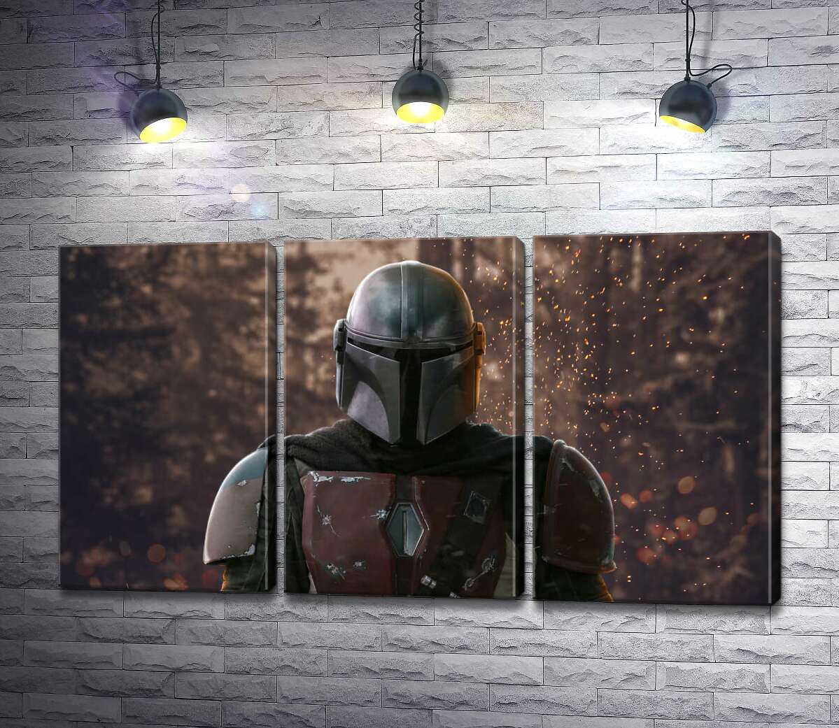 

Модульная картина ArtPoster Сильный рыцарь в доспехах возвращается из боя 132x73 см Модуль №11