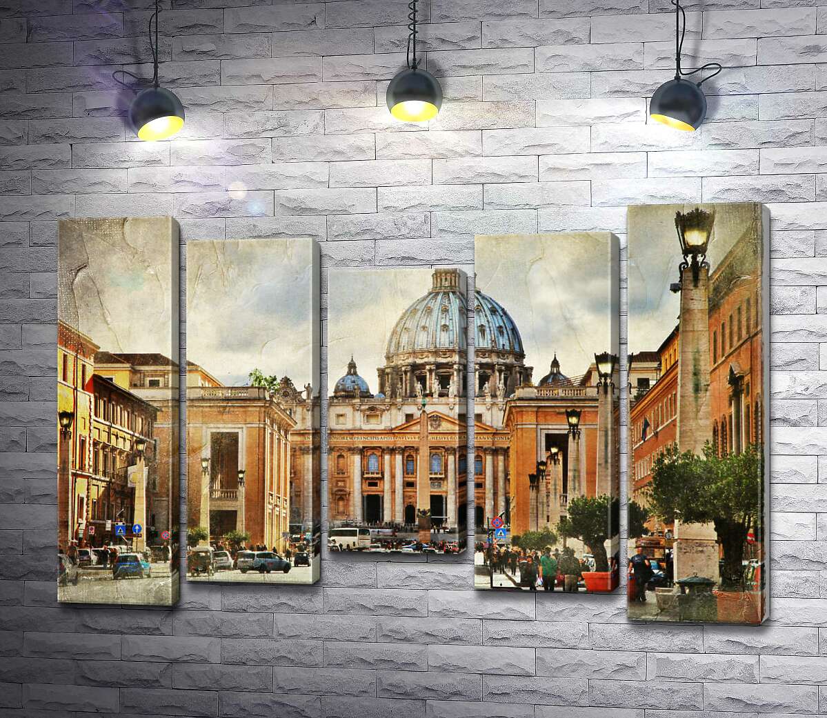 

Модульная картина ArtPoster Собор Святого Петра (St. Peter's Cathedral): вершина итальянского искусства 130x88 см Модуль №28