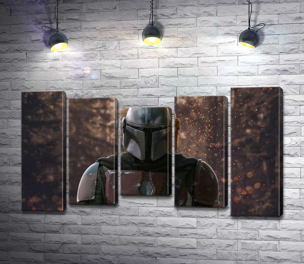 

Модульная картина ArtPoster Сильный рыцарь в доспехах возвращается из боя 130x74 см Модуль №28
