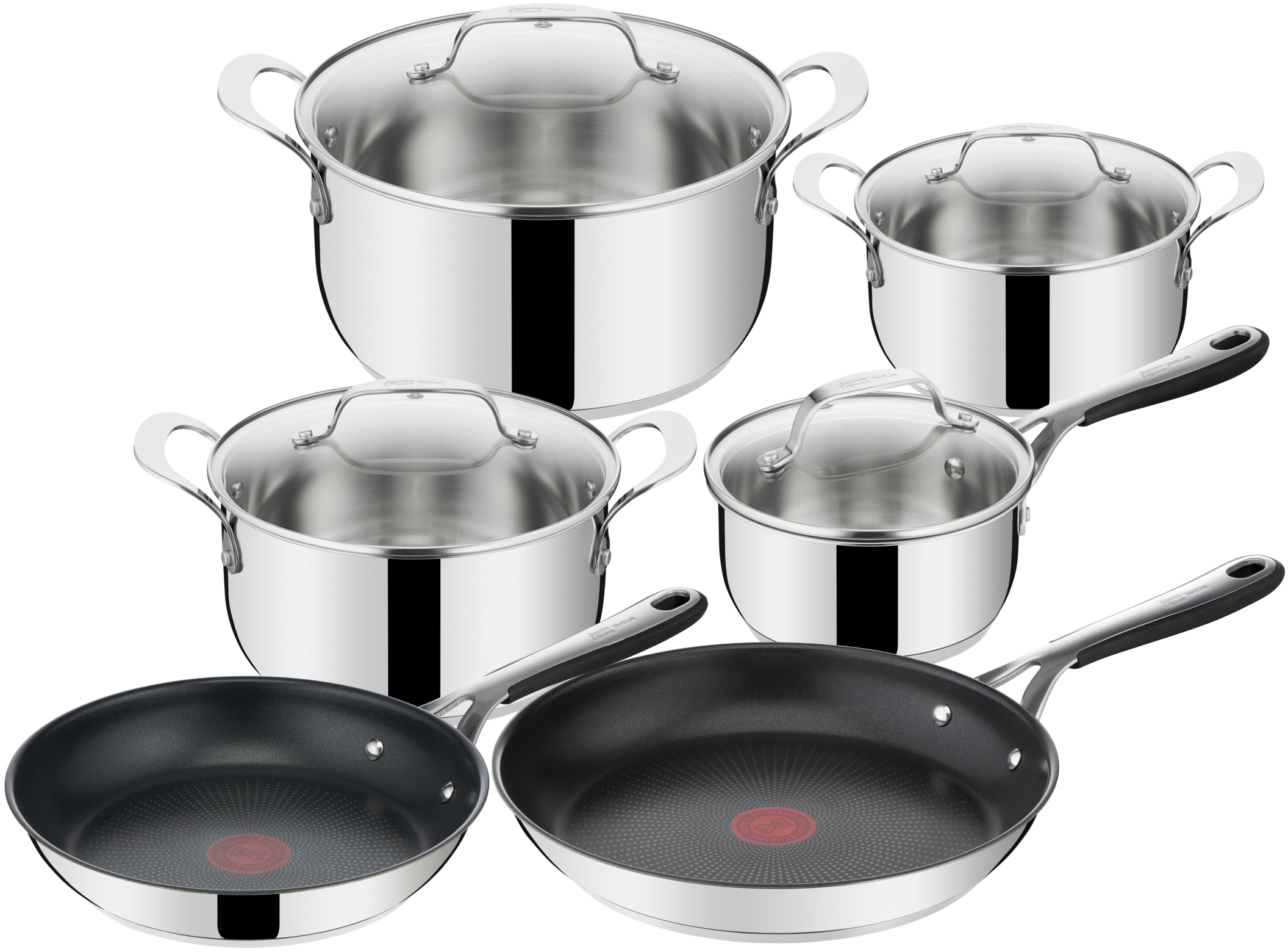 

Набор посуды Tefal Jamie Oliver Kitchen Essential 10 предметов