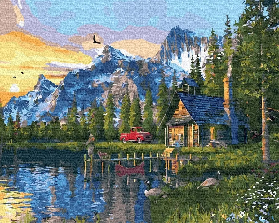 

Картина по номерам Никитошка GX32875 40*50 cм Выходные в лесном домике