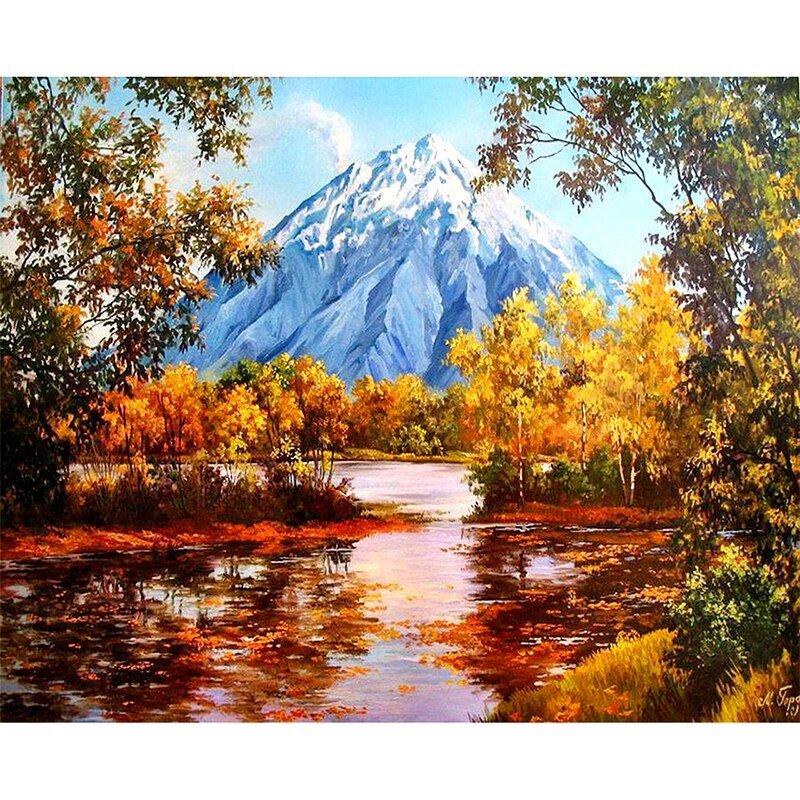 

Картина по номерам JO Y5584 40*50 см Гора