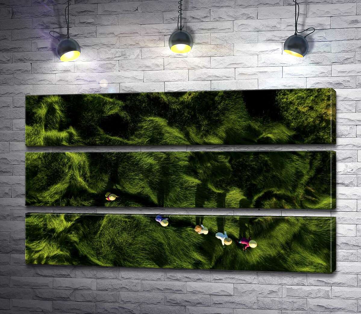 

Модульная картина ArtPoster Узоры троп на рисовом поле во Вьетнаме 130x75 см Модуль №13