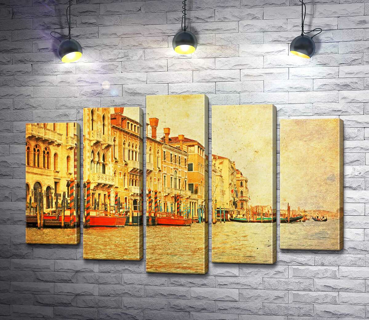 

Модульная картина ArtPoster Традиционный венецианский причал на Гранд-канале (The Grand Canal) 130x87 см Модуль №26