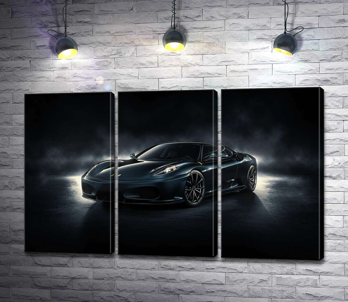 

Модульная картина ArtPoster Черное благородство автомобиля Ferrari F430 60x38 см Модуль №11