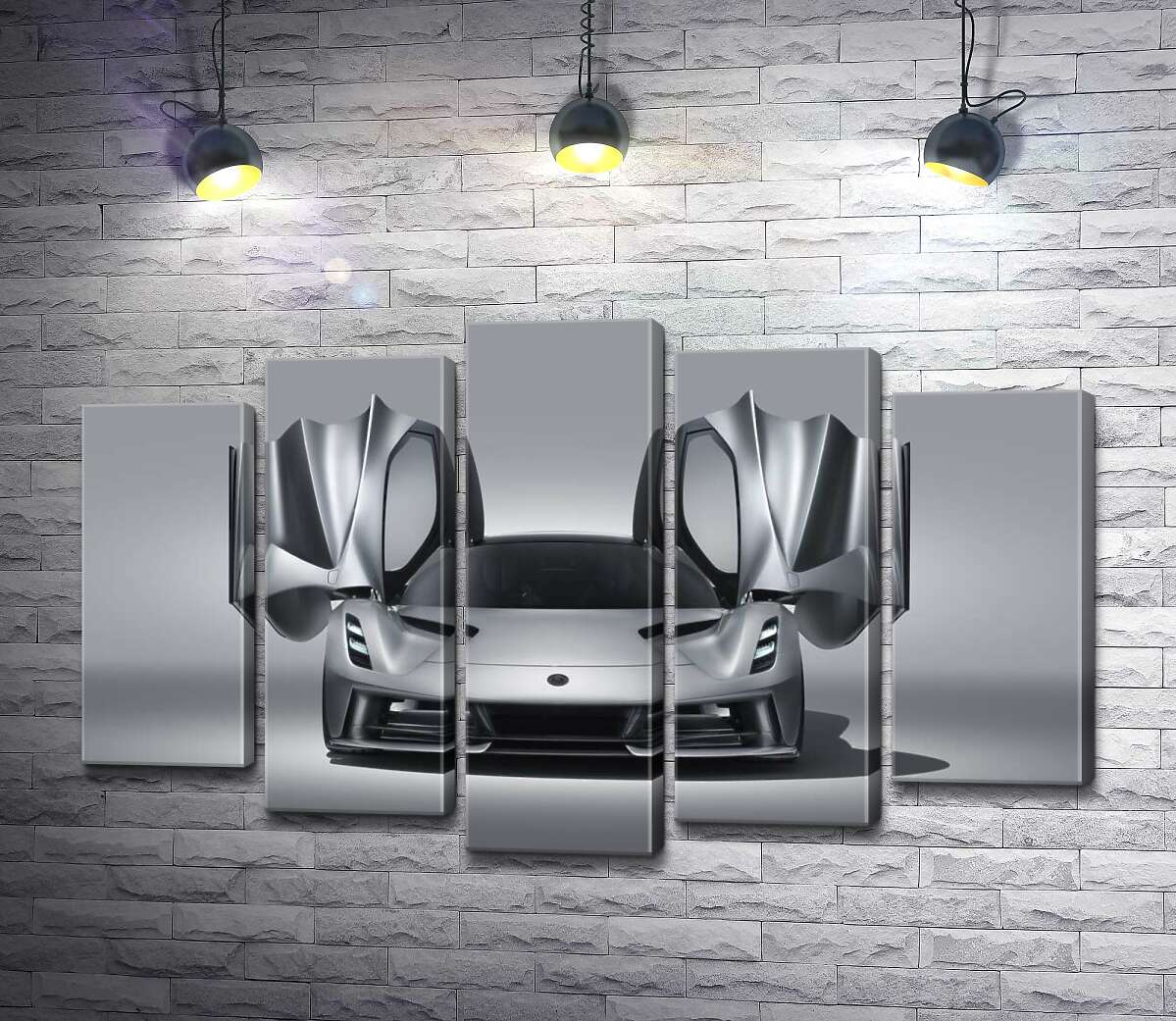 

Модульная картина ArtPoster Утонченность форм спортивного автомобиля Lotus Evija 100x63 см Модуль №26
