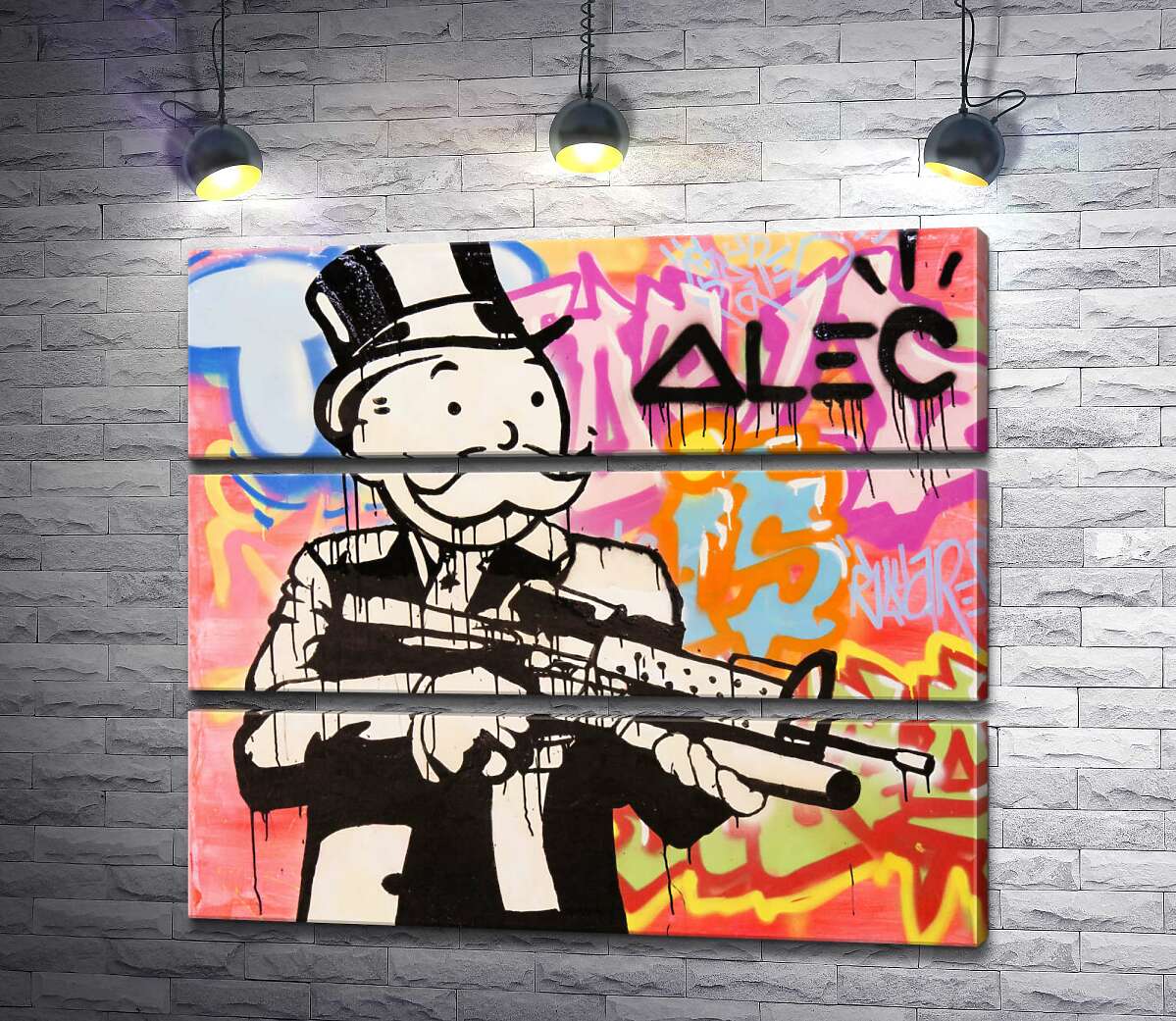 

Модульная картина ArtPoster Штурмовая винтовка (Assault rifle) – Алек Монополи (Alec Monopoly) 100x87 см Модуль №13