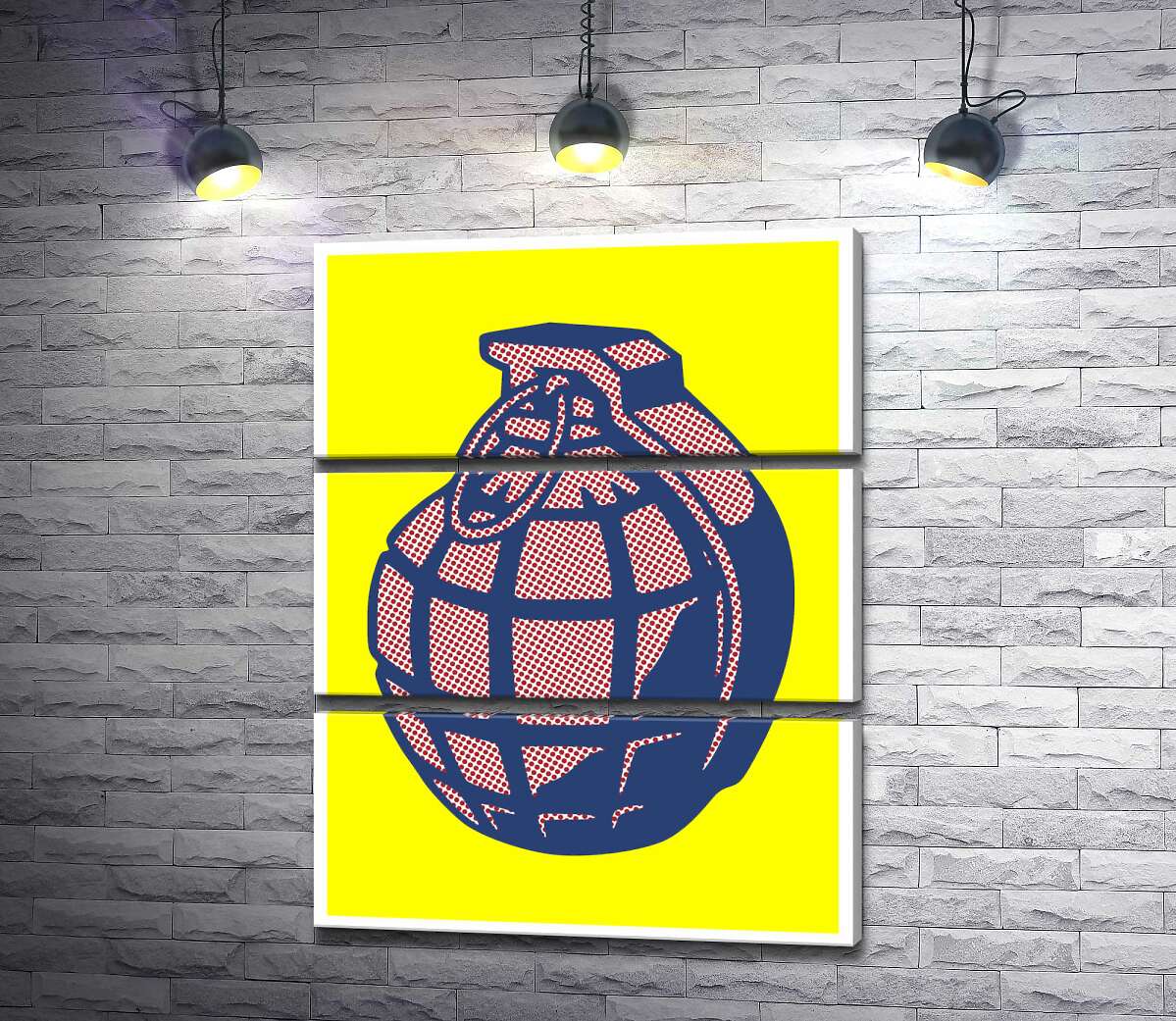 

Модульная картина ArtPoster Яркий арт ручной гранаты 130x168 см Модуль №13