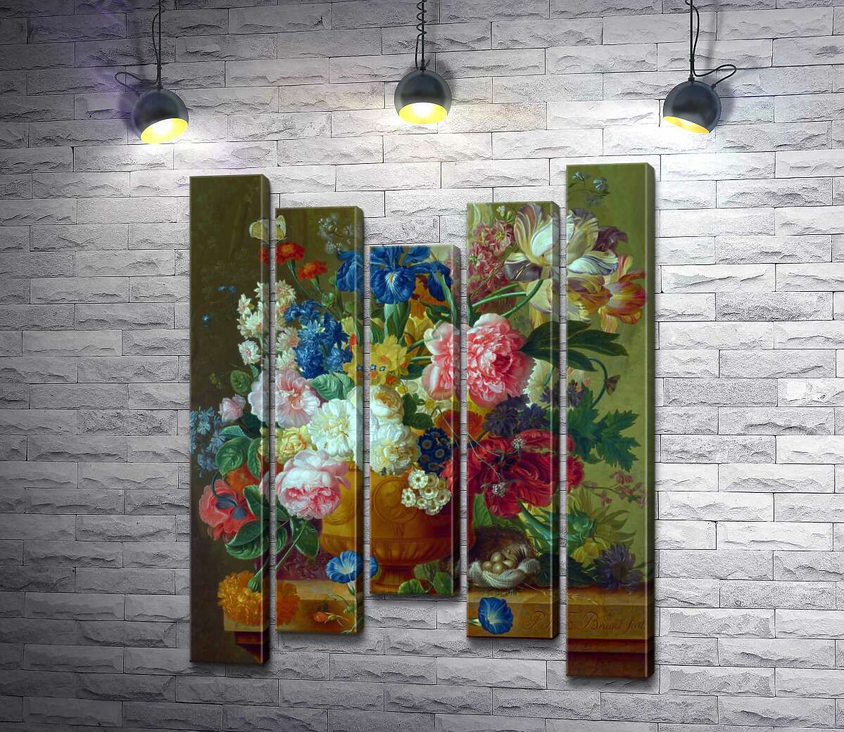 

Модульная картина ArtPoster Цветы в вазе (Flowers in a Vase) – Пауль Теодор ван Брюссель (Paul Theodor van Brussel) 100x130 см Модуль №28