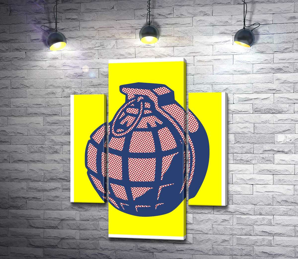 

Модульная картина ArtPoster Яркий арт ручной гранаты 131x169 см Модуль №7
