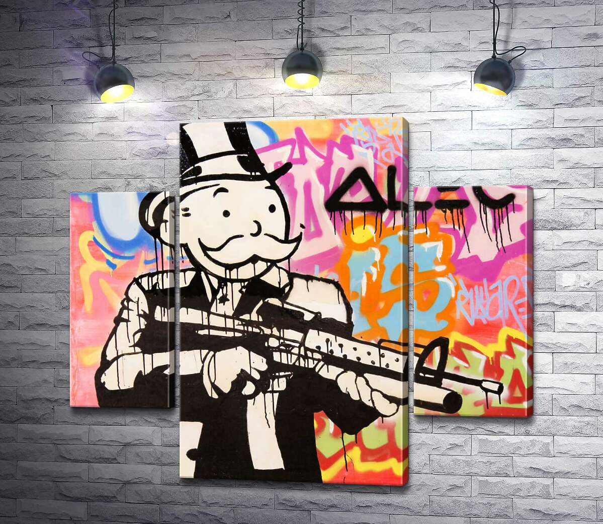

Модульная картина ArtPoster Штурмовая винтовка (Assault rifle) – Алек Монополи (Alec Monopoly) 131x115 см Модуль №7