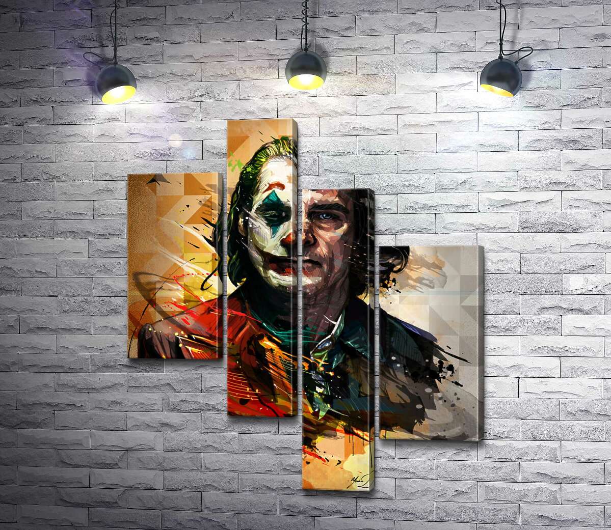 

Модульная картина ArtPoster Человеческая сущность в образе Джокера на игральной карте 100x120 см Модуль №20