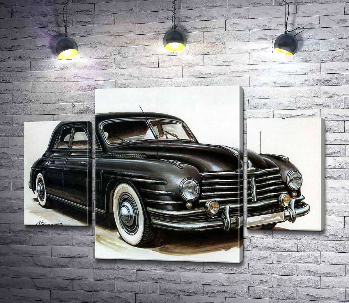 

Модульная картина ArtPoster Черный автомобиль Skoda Special 80x54 см Модуль №7