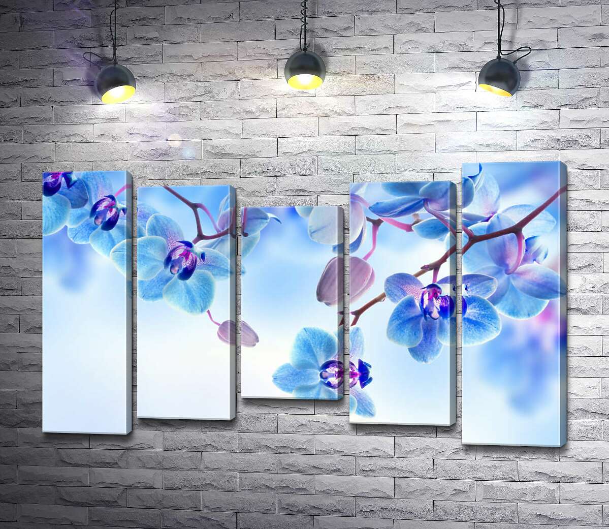 

Модульная картина ArtPoster Холодные цвета лепестков орхидеи 130x82 см Модуль №28