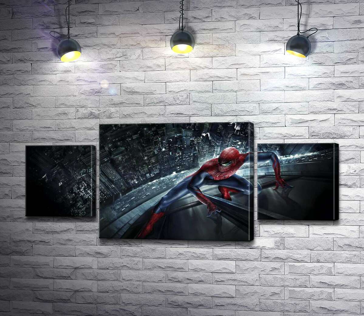 

Модульная картина ArtPoster Человек-паук (Spider-Man) на стеклянном небоскребе 131x58 см Модуль №7