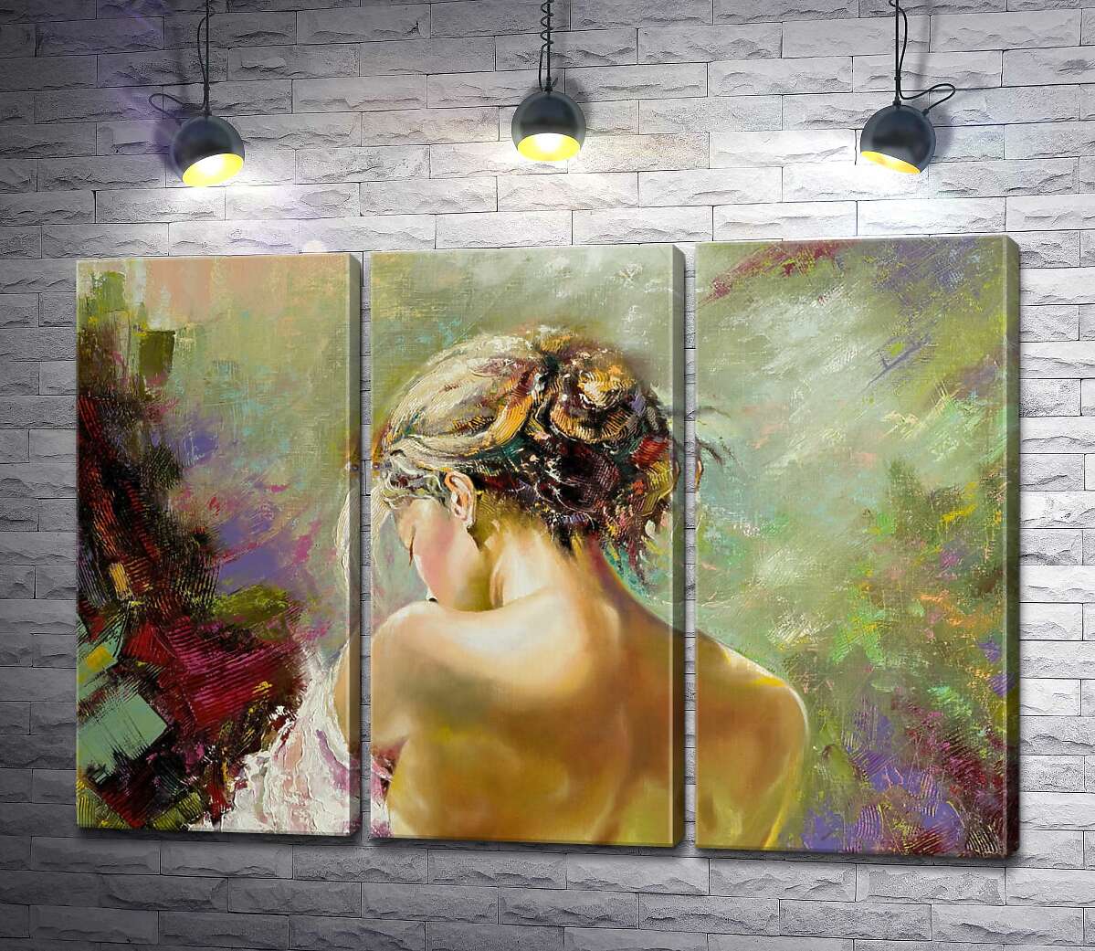 

Модульная картина ArtPoster Шелковистая обнаженность девичьей спины 102x71 см Модуль №11