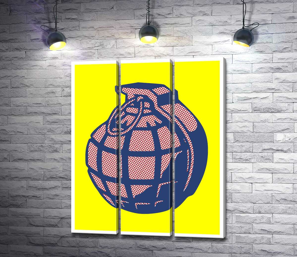 

Модульная картина ArtPoster Яркий арт ручной гранаты 102x129 см Модуль №11