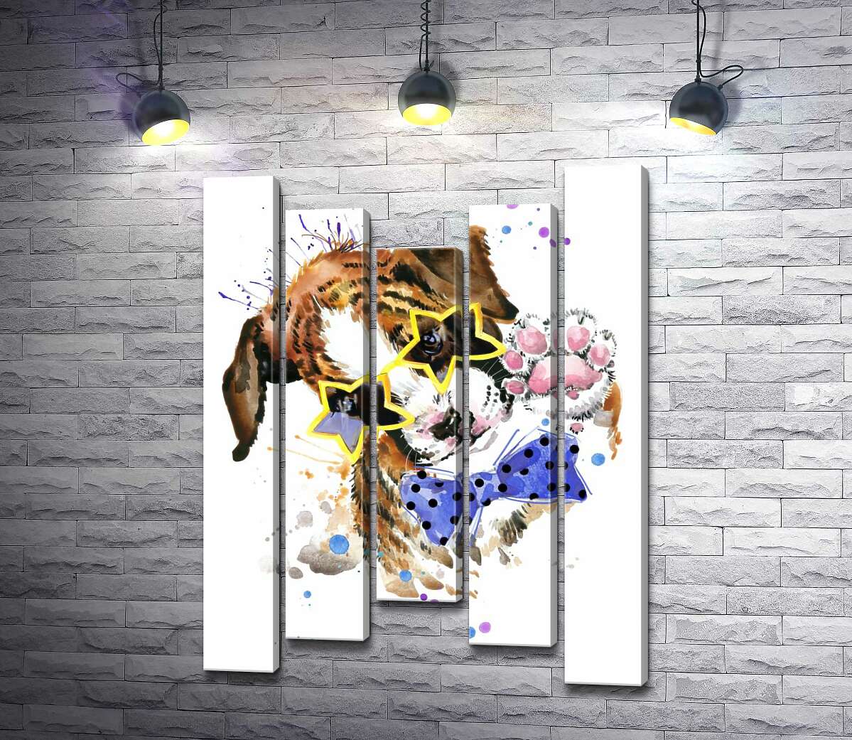 

Модульная картина ArtPoster Щенок в звездных очках 100x137 см Модуль №28