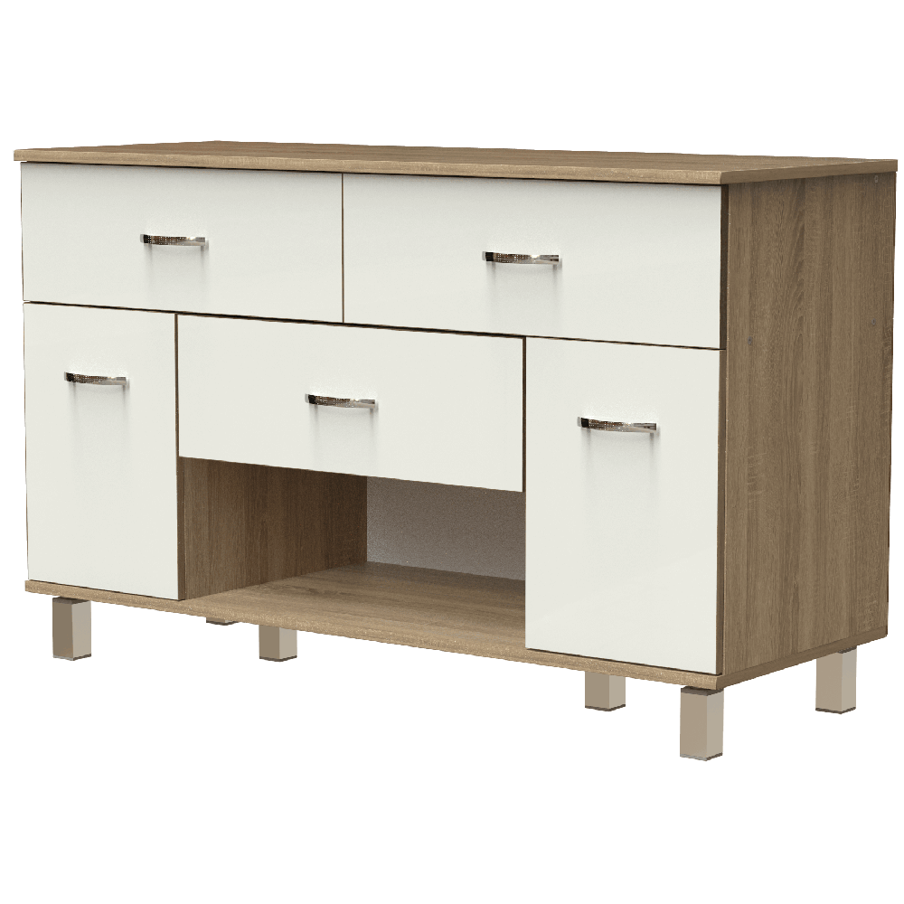 

Комод Тетрис 306z Дуб сонома и белый 01000198