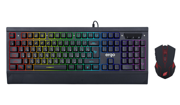 

Игровой комплект клавиатура и мышь ERGO MK-540