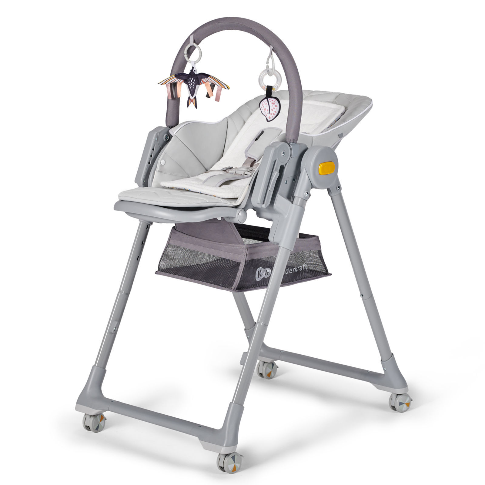 

Стульчик для кормления 2в1 Kinderkraft LASTREE Grey