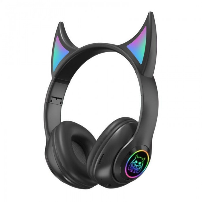 

Беспроводные Bluetooth наушники с ушками Devil&corner, Чёрные