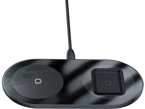 

Беспроводное зарядное устройство Baseus Simple 18W 2 in 1 Черный (WXJK-01)