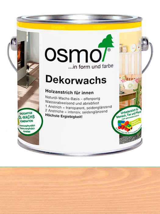 

Цветное прозрачное масло Osmo Dekorwachs Transparent 0,75 L Бук дымчатый 3102 (4006850759071)