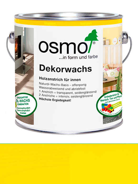 

Универсальное цветное масло Osmo Dekorwachs Intensive Töne 0,375 L Желтое 3105 (4006850759132)