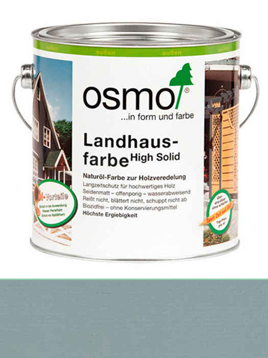 

Защитное цветное не прозрачное масло Osmo Landhausfarbe 2,5 L Серый туман 2742 (4006850654185)