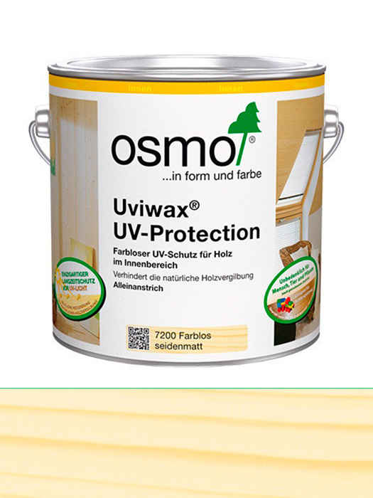 

Воск с УФ-защитой Osmo UVIWAX 0,75 L Бесцвеиный шелковисто-матовый 7200 (4006850326082)
