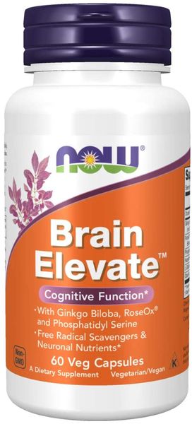 

Витамины для памяти Brain Elevate Now Foods 60 капсул (NF740)