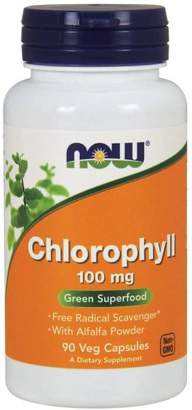 

Хлорофилл Chlorophyll Now Foods 100 мг 90 капсул (NF698)