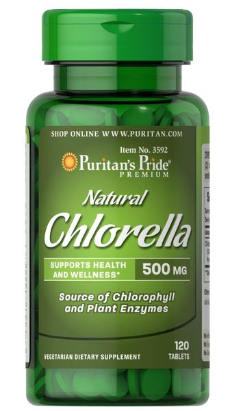 

Хлорелла Natural Chlorella Puritan's Pride 500 мг 120 таблеток (PP283)