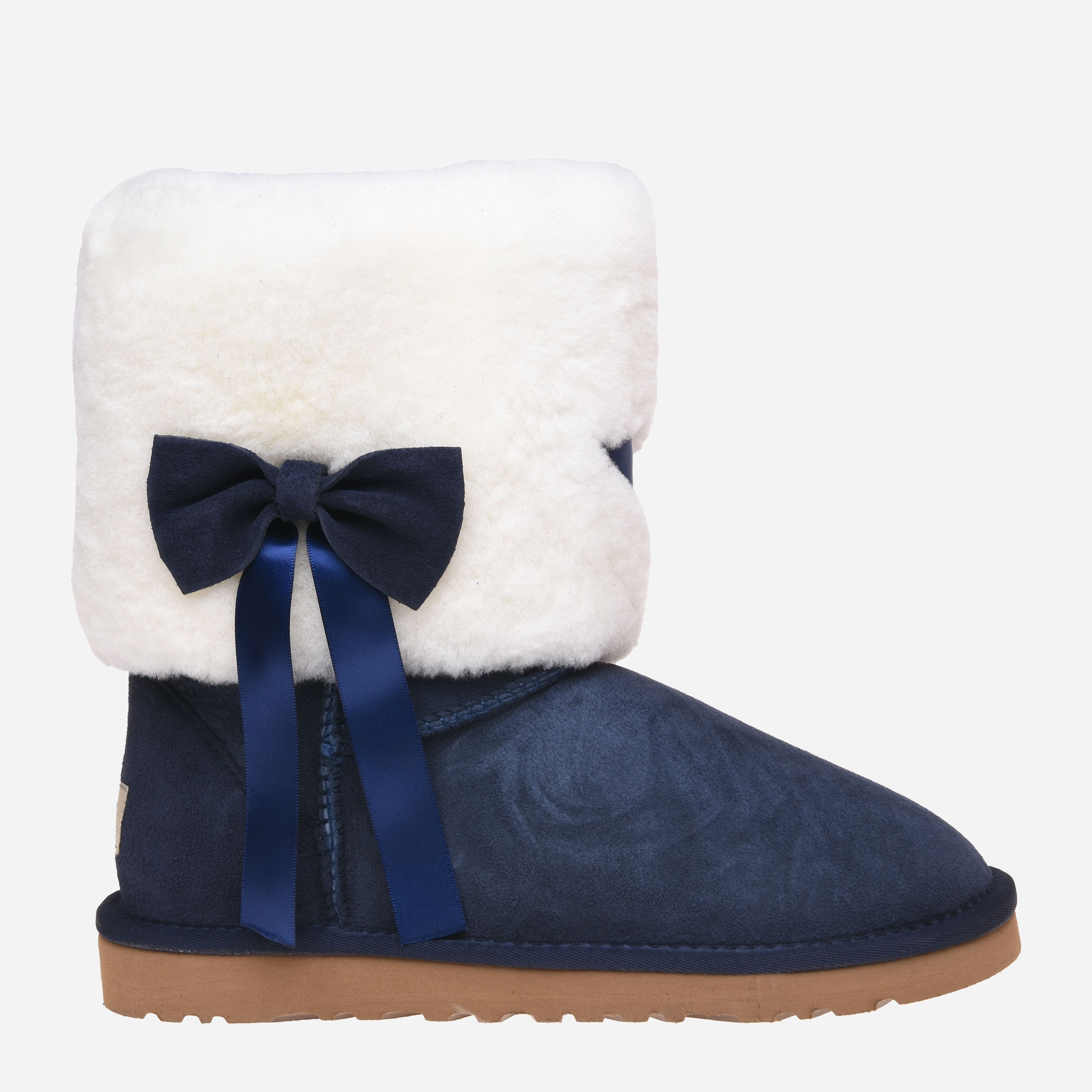 

Угги UGG Classic Short Fur Bow 117014 36 Navy