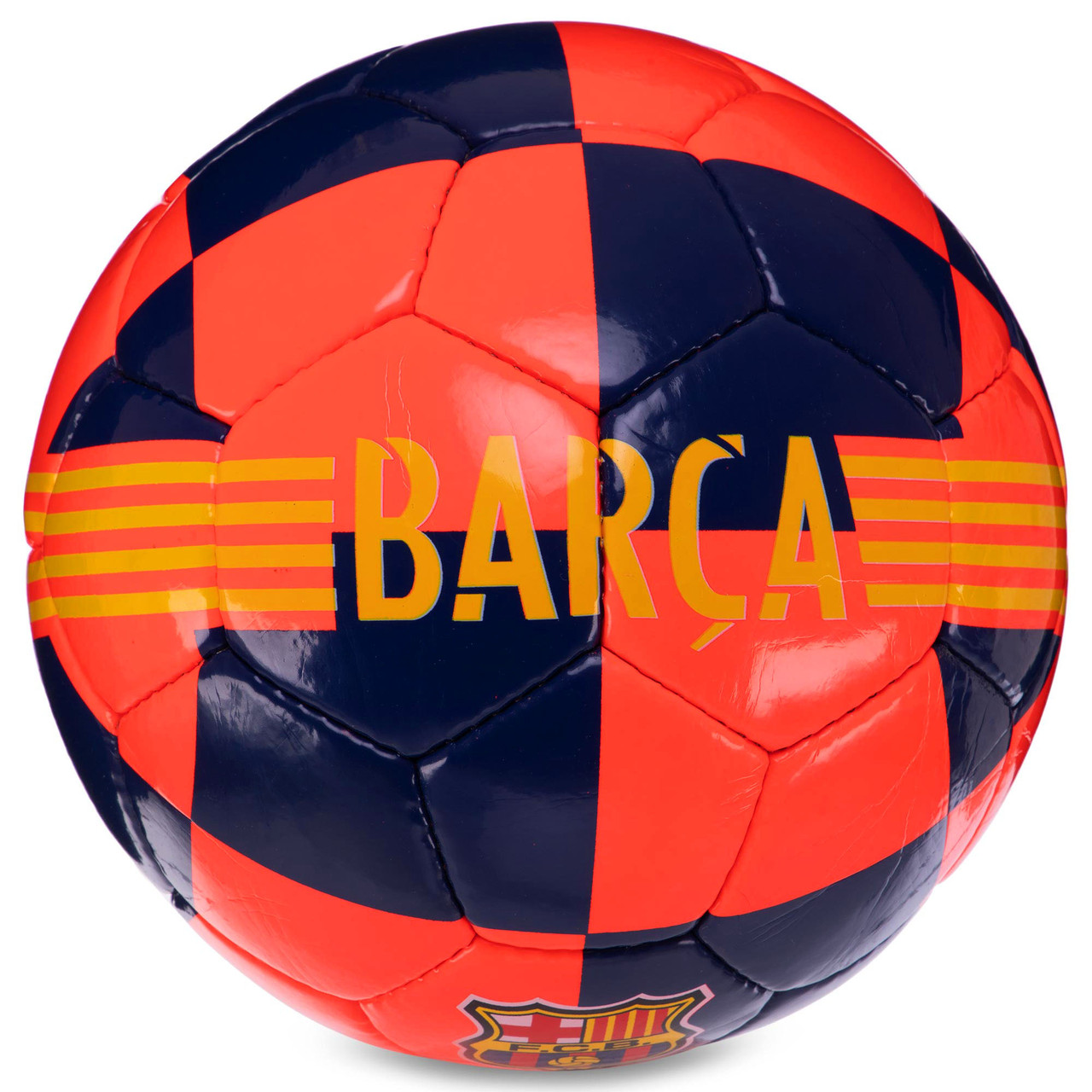

Мяч футбольный Profi Grippy Sprinter №5 Barcelona Барселона FC 3470 Orange-Deep Blue