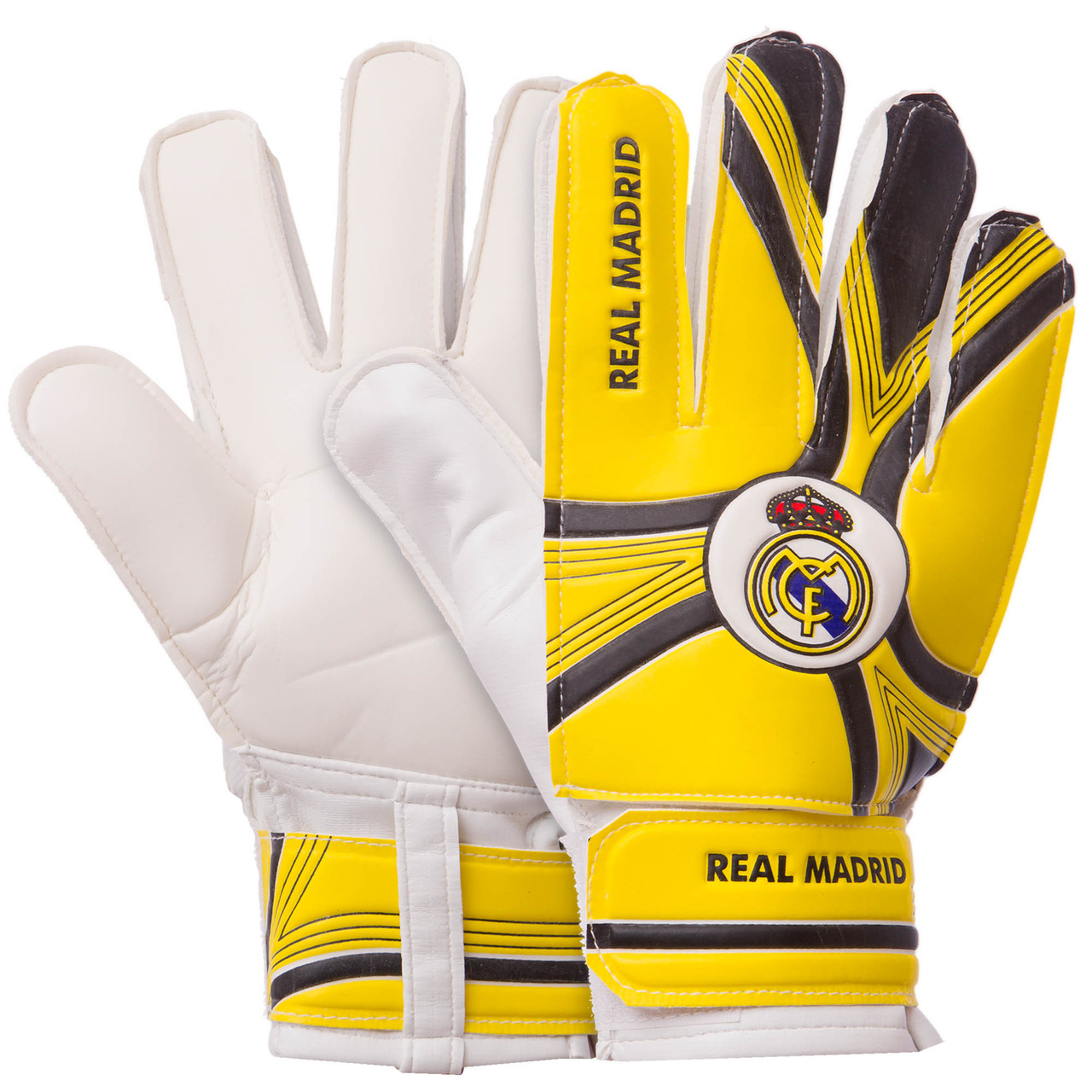 

Перчатки вратарские детские Profi Real Madrid Sprinter 0029-09 размер 7 Yellow-Black-White