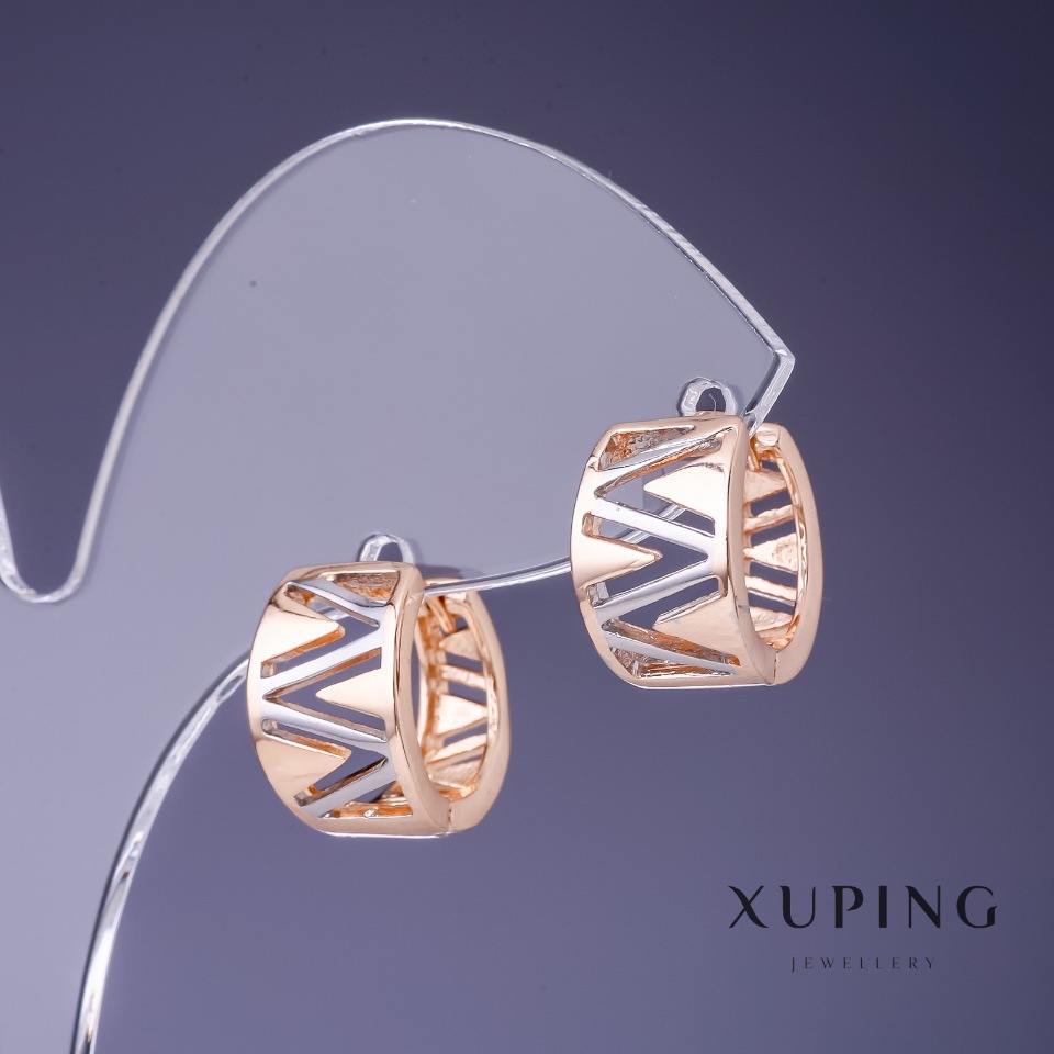 

Серьги Xuping 13х9мм "позолота 18К, родий", ida25500