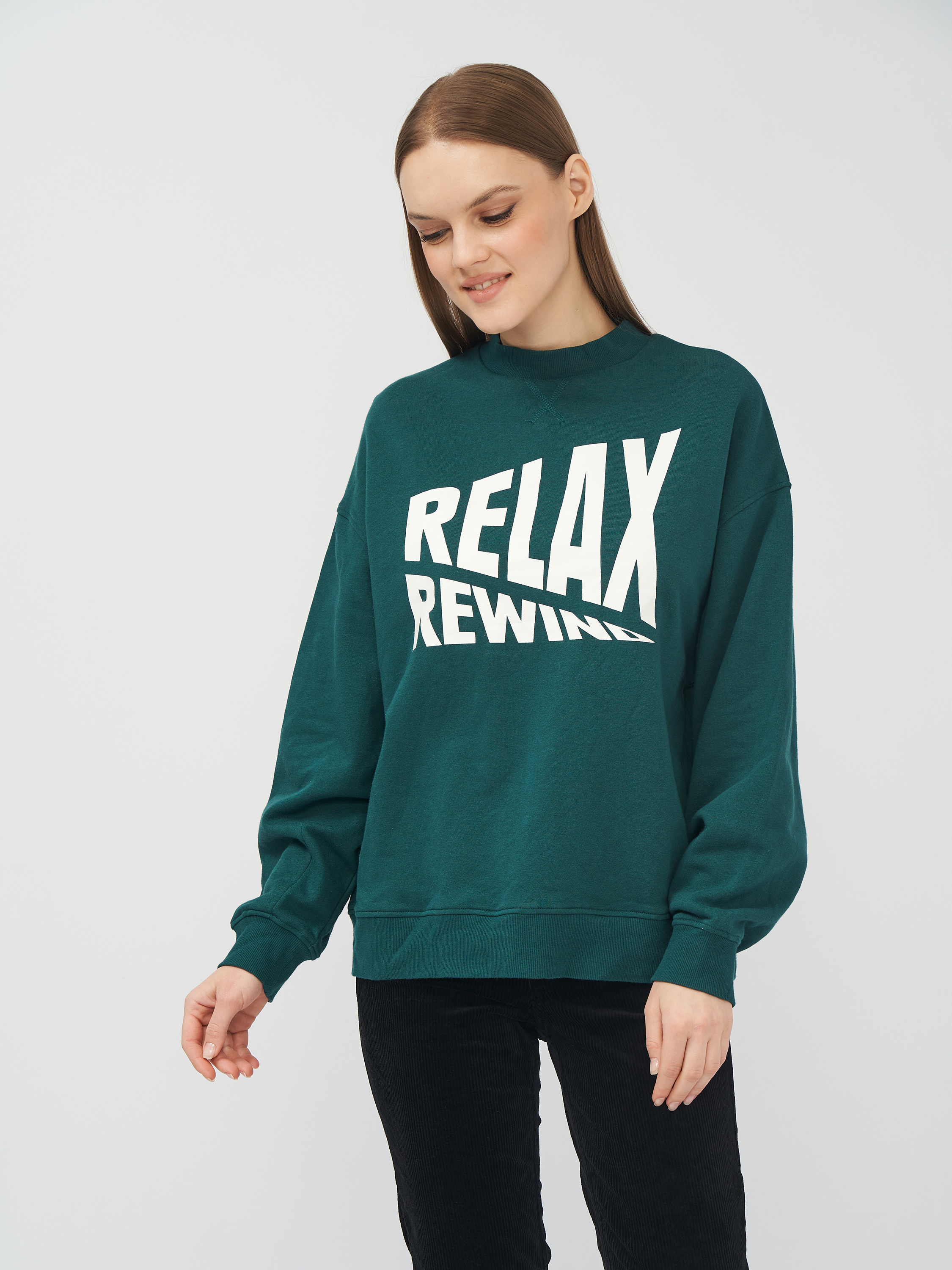 

Свитшот H&M 9266973abr  Зеленый, Свитшот H&M 9266973abr S Зеленый