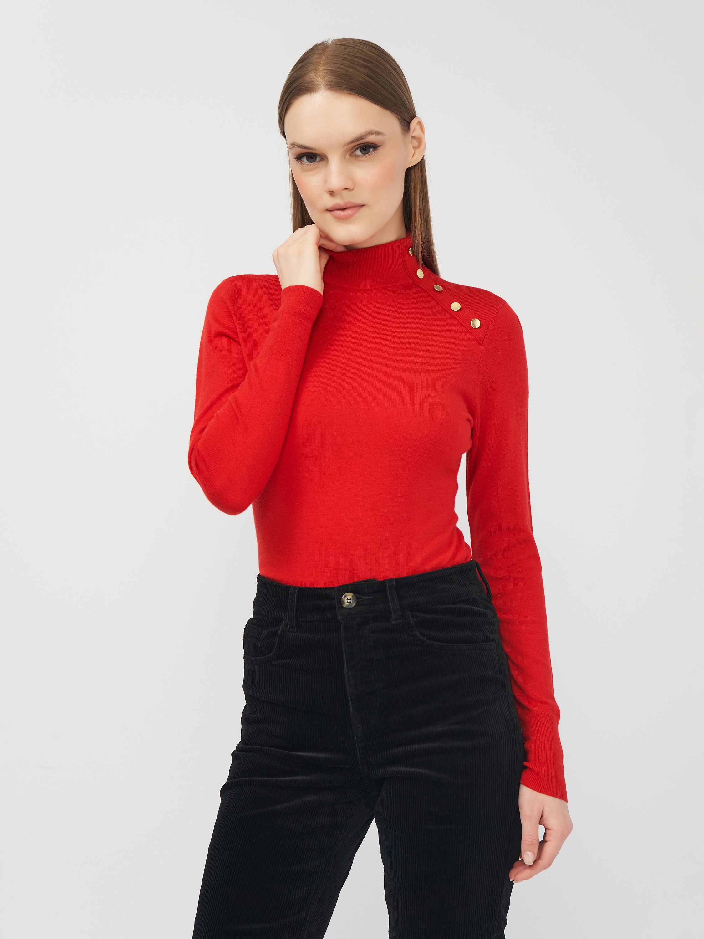 

Водолазка H&M 1101223abr  Красная, Водолазка H&M 1101223abr S Красная